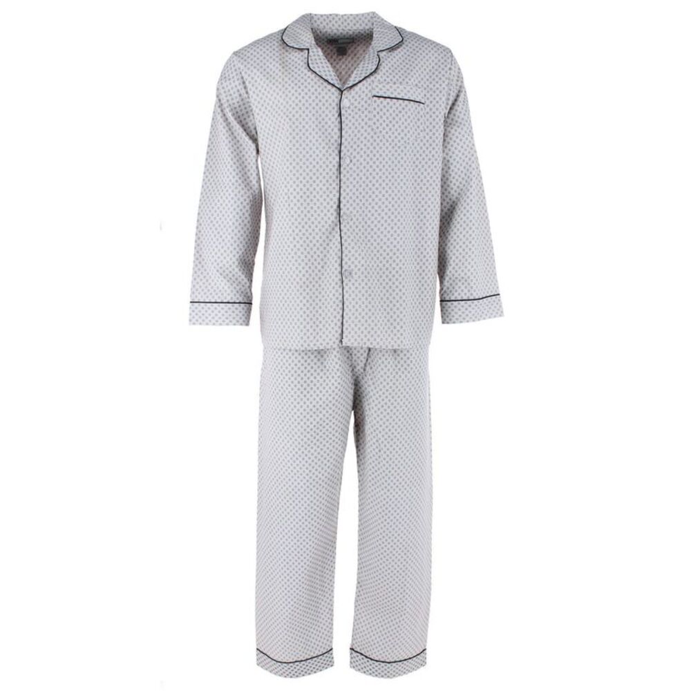 Ten West Apparel Men's Long Sleeve Long Pant Pajama Set